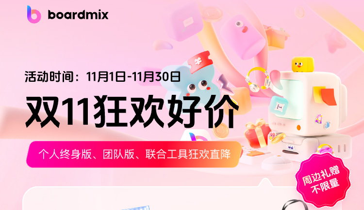 boardmix博思白板：双11狂欢好价，错过等1年