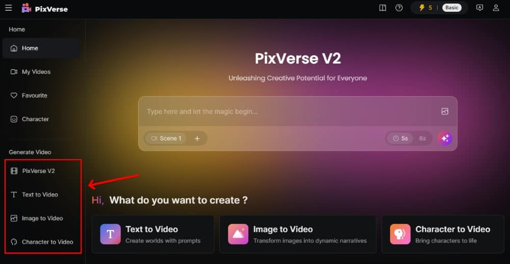 PixVerse AI如何使用教程(图1)