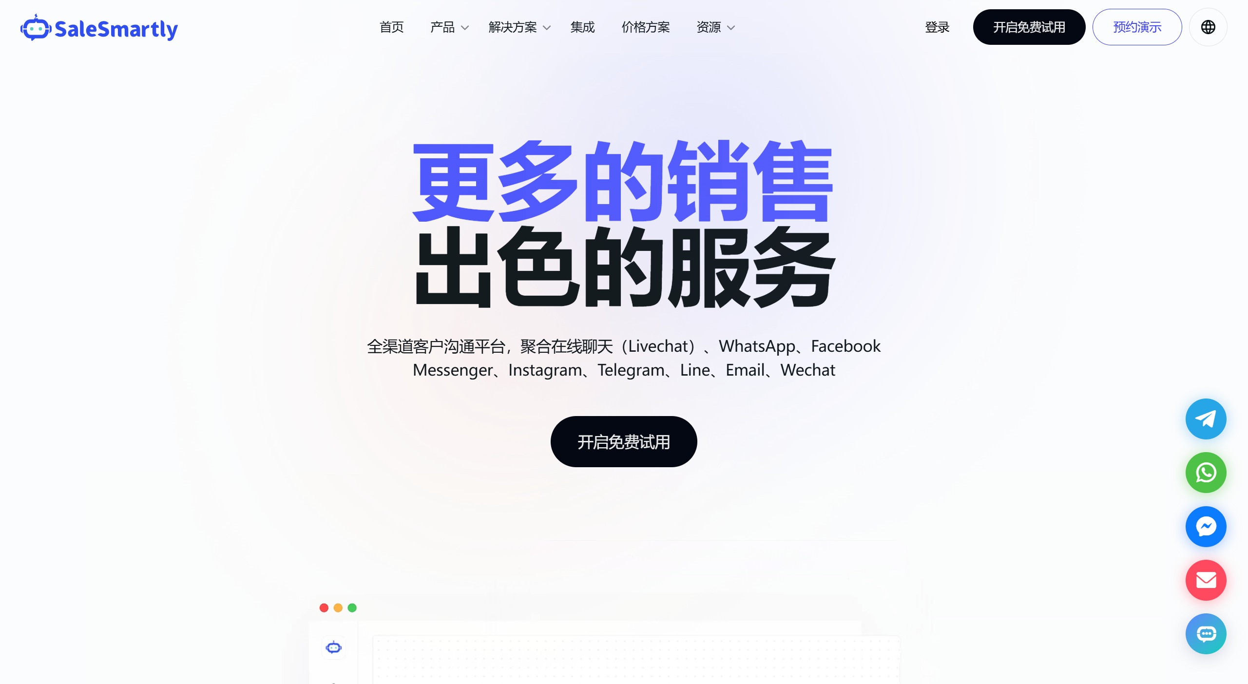 SaleSmartly功能特征：