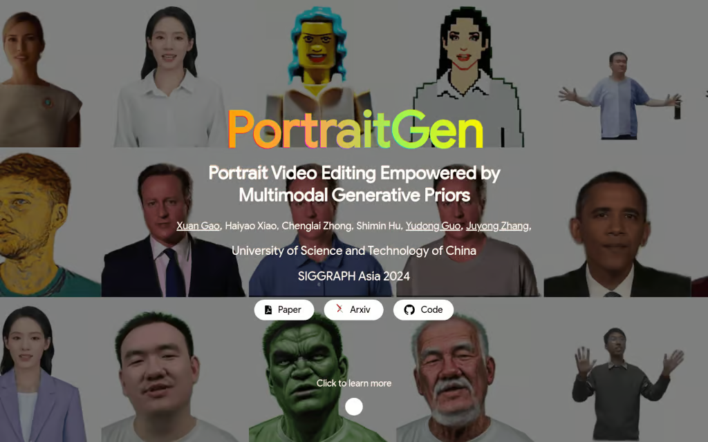 PortraitGen:多模态人物肖像视频编辑工具